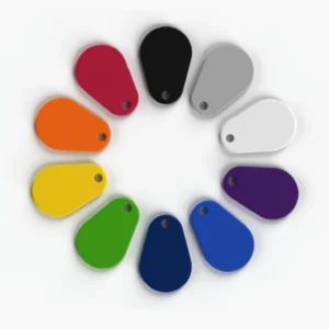 Overmolded Pear Keyfob-all color